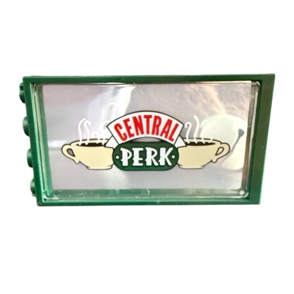 Central Perk Green LEGO Sign Friends Coffee house decor plastic building brick
